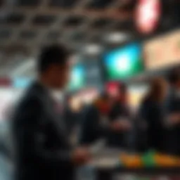 Illustration depicting the role of betting agents in the lottery industry