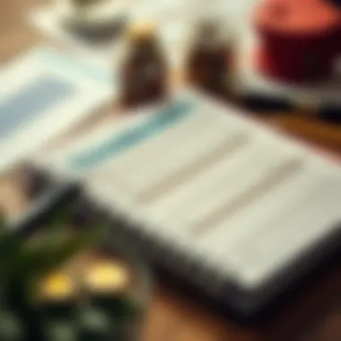 Financial Strategies and Goals A detailed planner filled with financial strategies and goals