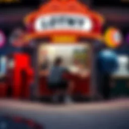 Visual representation of lottery mechanics and rules